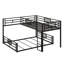 L-Shaped Bunk Bed with Corner Design, Space-Saving for Shared Rooms