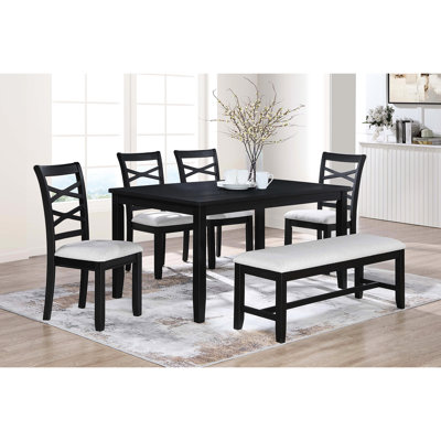 Solid Wood Top Dining Set