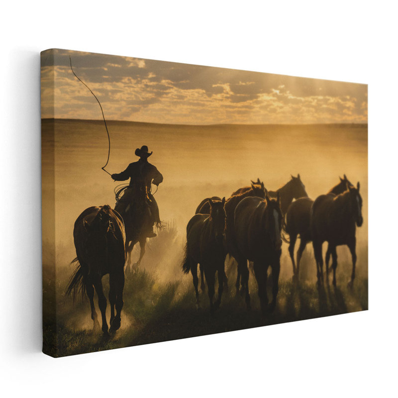 Cowboy Jingle - Canvas Print Wall Art, 20" H x 30" W