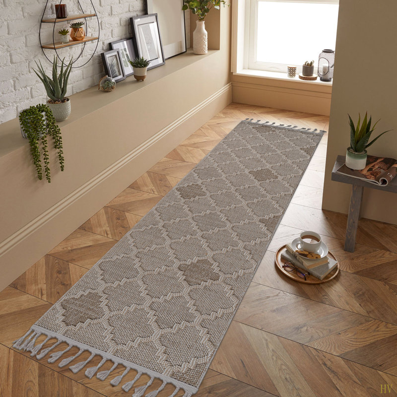 Collection 2X8  /Trellis Indoor/Outdoor Area Rug, Runner 2'2" x 8'