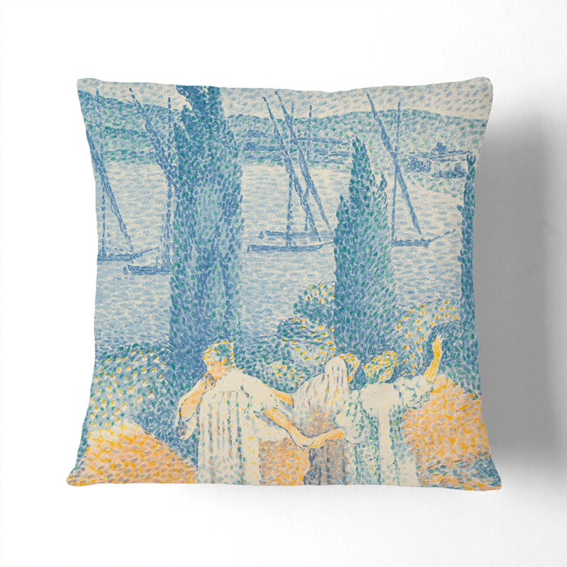 The Promenade Scatter Cushion with Filling, Black, 40cm H x 40cm W x 15cm D