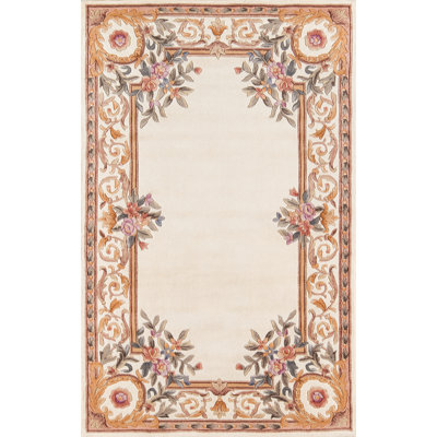 Aizza Wool Floral Indoor Rug