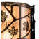 Rustic Lodge 1 - Light Flush Mounted Sconce