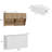 Raymund 66.9"W Kitchen Pantry Cabinet Buffet Table