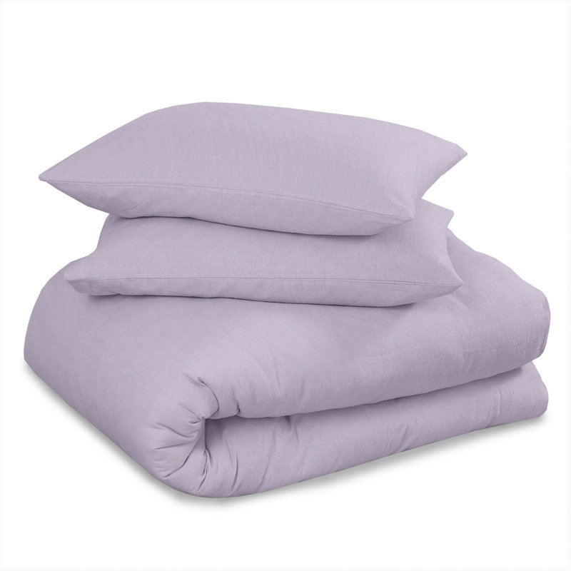 Aonghus Flannel Flat Sheet, Double (4'6), Purple