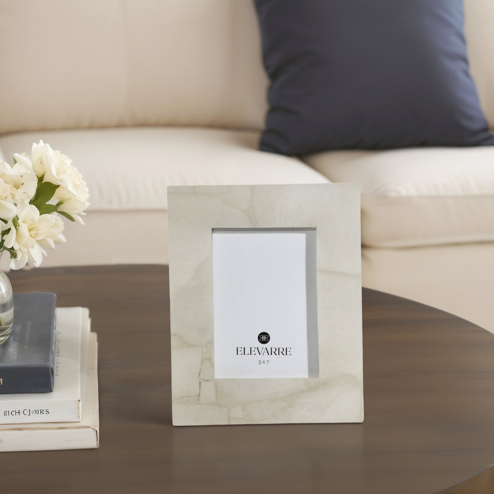 Elloise Picture Frame, 5" x 7", White