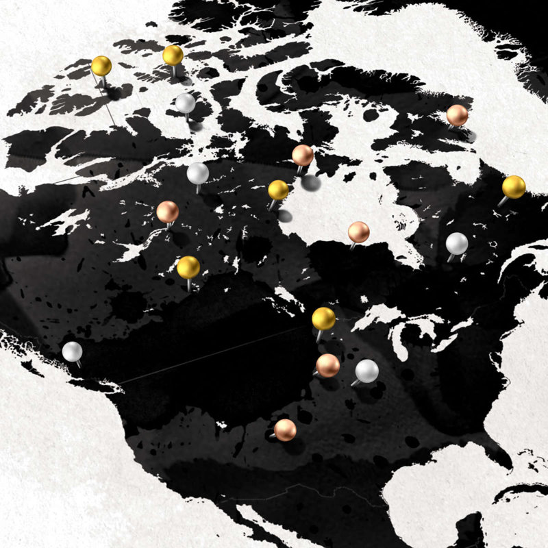 Carte du monde personnalisée «All Your Heart», H 26 po x l 39 po, Oui