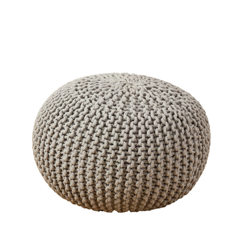 Repose-pieds rond de 20 po de largeur Odriscoll, Gris