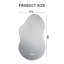 Miroir de meuble-lavabo irrégulier certifié DEL UL / ETL Lunara-979845257