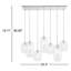 Kayanne 7 - Light Glass Shades Kitchen Island Geometric Pendant-69849915