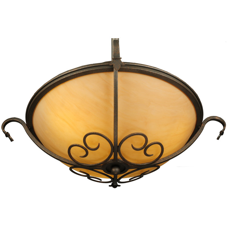 Plafonnier semi-encastré 3 lumières 18,5 po Hillier
