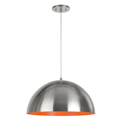 Luminaire suspendu en dome à 1 lumière