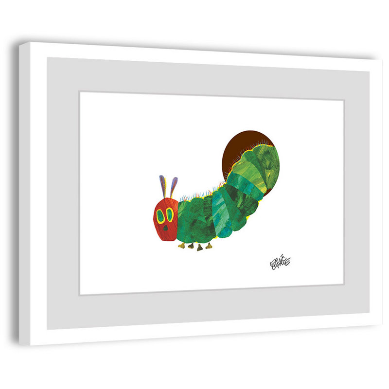 Caterpillar Hiding - Painting, 30cm H x 46cm W