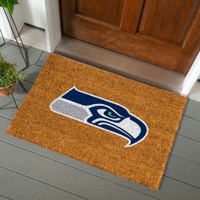 Seattle Seahawks Large Full Color Coir Mat, 36"x24"