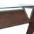 Modern Glass Top Writing Desk