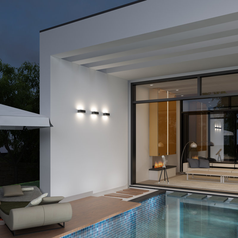 LED Outdoor Armed Sconce