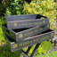 Set Of 3 Brown Garden Flower Trays On Stand-1806087364