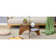 Table basse ronde en verre avec base en éventail Levi-748726807