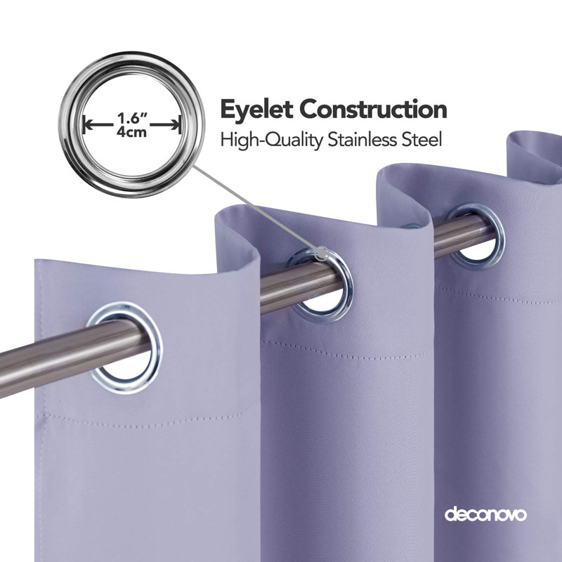 Quantrell Blackout Curtain Pair, 42cm Width x 160cm Drop