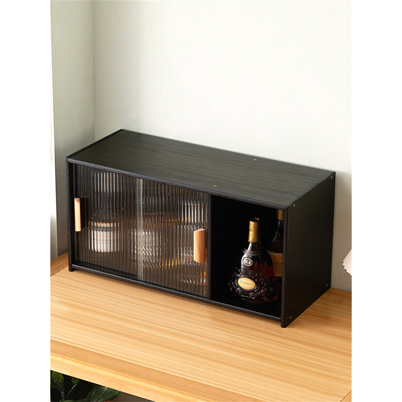 Support à vin de table Rusa - noir, H 13,38 po x l 17,71 po x P 11,02 po