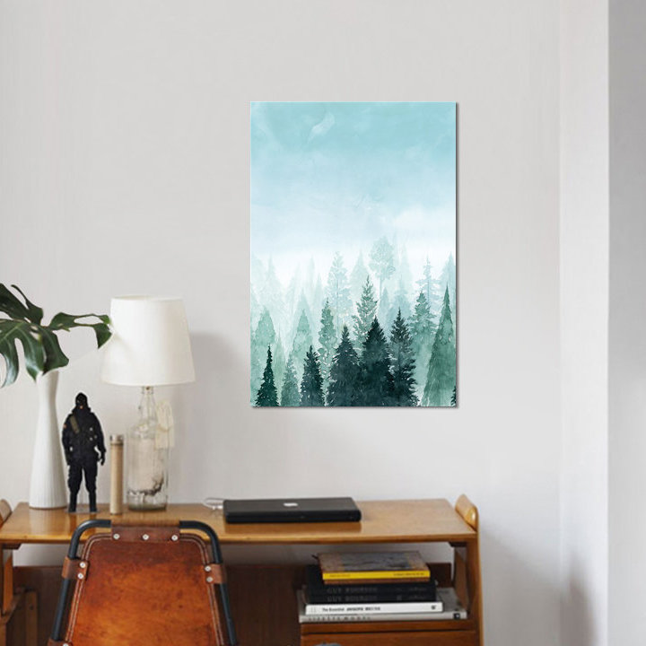 «Into the Trees I», reproduction sur toile, H 18 po x l 12 po x P 1,5 po, Toile tendue, Pas de tapis