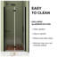 Porte de douche pliante sans cadre 34 "x 72"-94573358