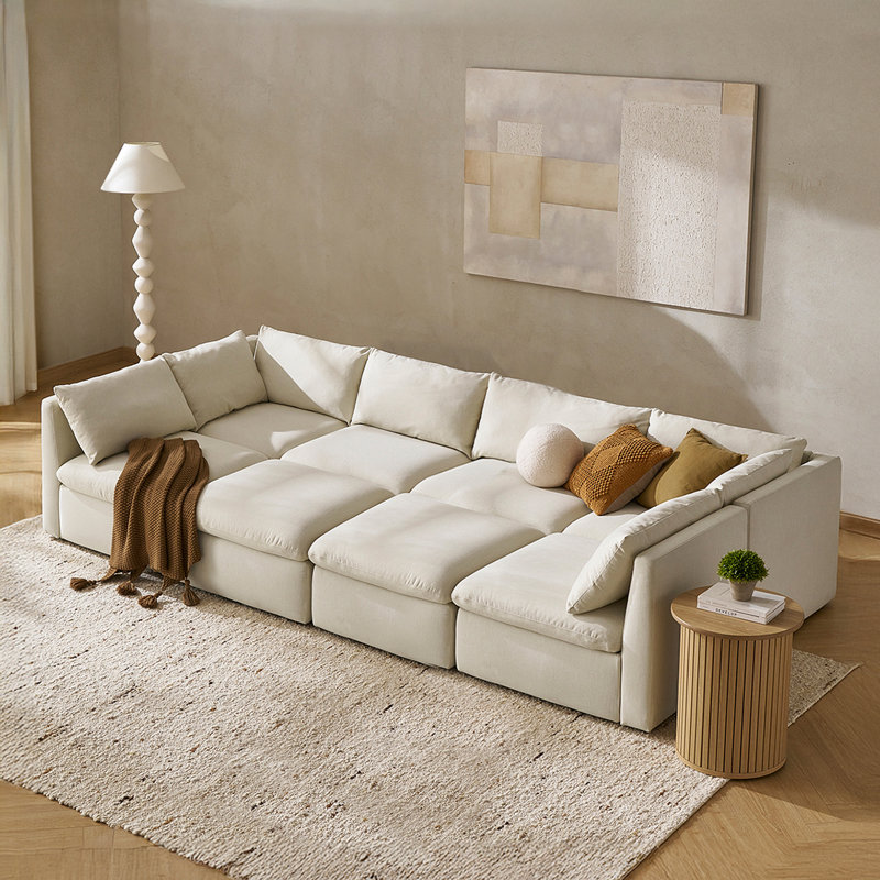 Canapé-lit Latitude Run®, H 32,7 po x l 97,6 po x P 92,7 po, 6, Blanc cassé