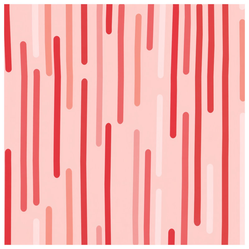 Coussin Red Stripes, 16 x 16 inches