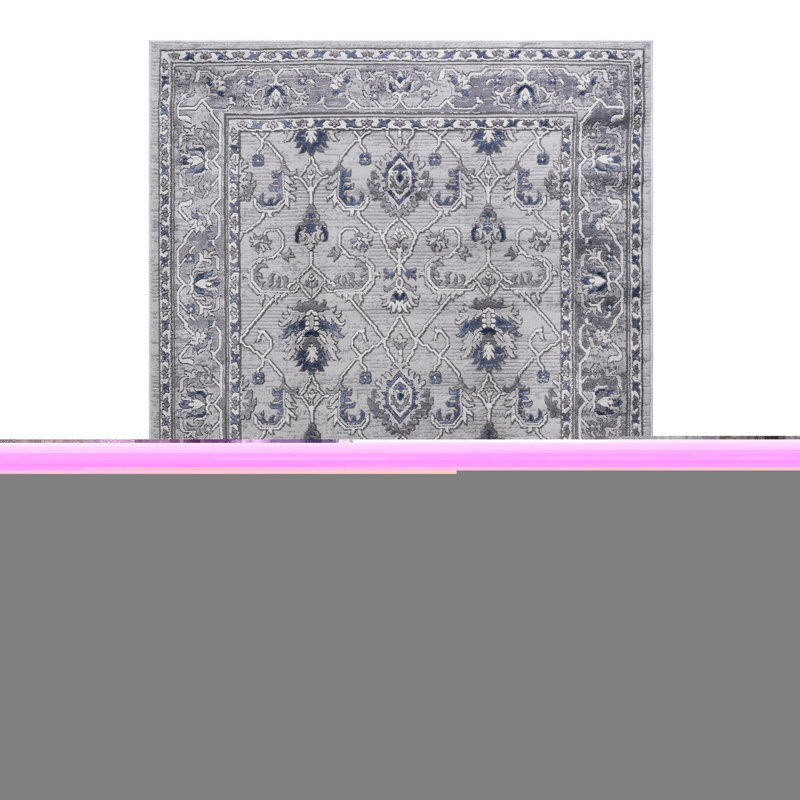 Grey/blue/ Nursery Delightful Rug - Non-shedding, Stain , Brings Joy To Area Non-shedding For Eat-in Kitchen, Bedroom, Living Room
