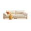 Coussin modulaire beige en polyester-63454339-63454364