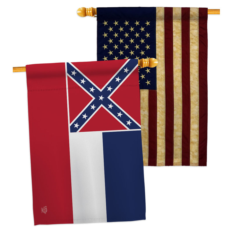 Drapeau de maison en polyester à 2 côtés 40 x 28 po