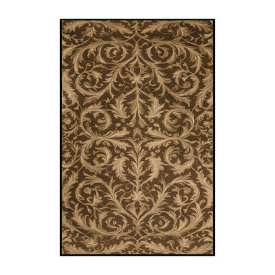 Tapis brun français lavable à la machine