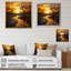 Coucher de soleil sur l'heure dorée - impression-361056274-361056273