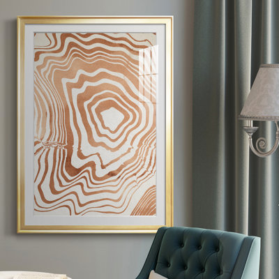 «Wood Grain Suminagashi I», reproduction de cadre photo