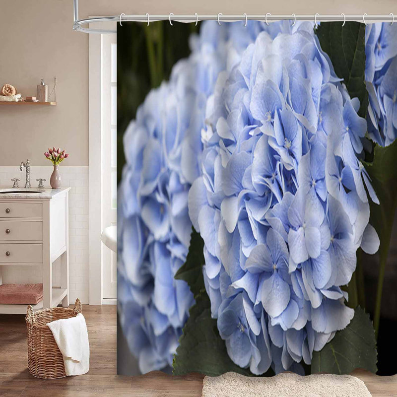 Rideau de douche Bouquet Hydrangeas, L 72 po x l 72 po