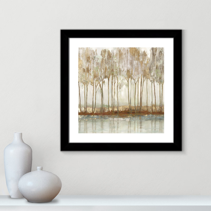 «Lynn Peak I» par Allison Pearce, H 18,5 po x l 18,5 po x P 1,25 po, Encadrement avec passe-partout noir