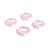 over&back Hand-Shaped Glass Napkin Rings - Decorative Dining Table Decor-102477719