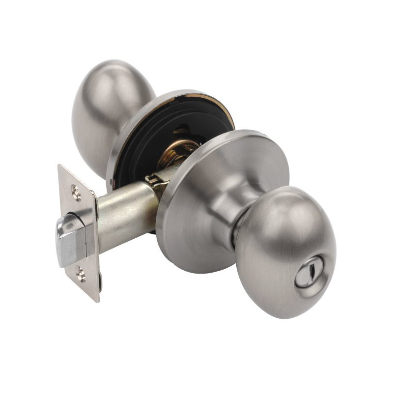 Bouton de porte d’intimité Aspen, Nickel satiné