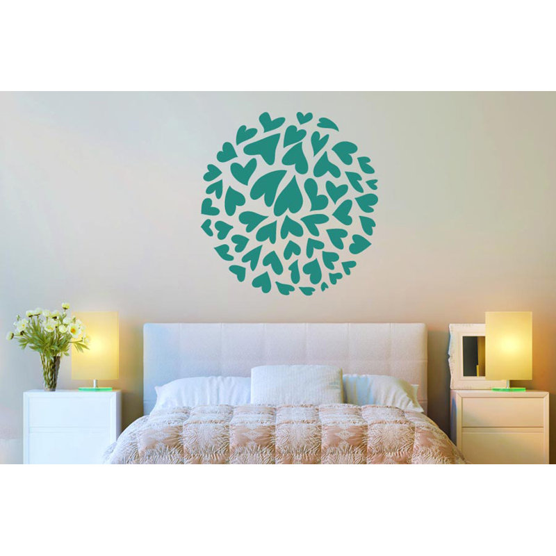 Abstract Non-Wall Damaging Wall Decal, Aqua Green