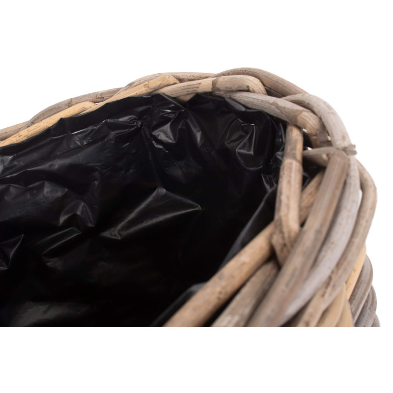 Dunshee Rattan Plant Pot, 25cm H x 29cm W x 29cm D