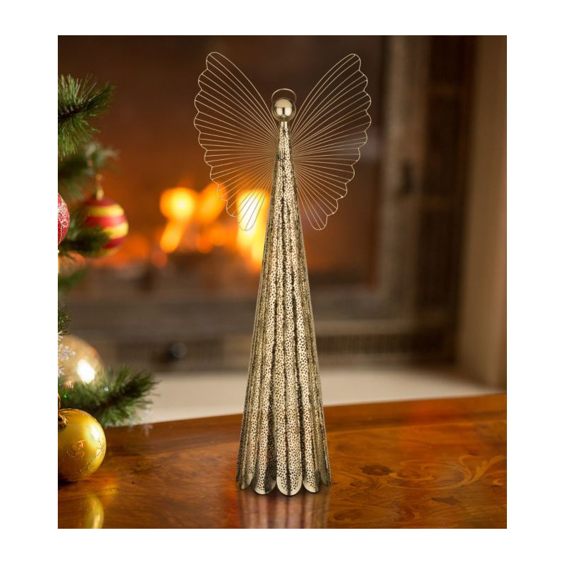 Contempo Angel Decor, Gold, 8.5" H x 36.5" W x 15.25" D
