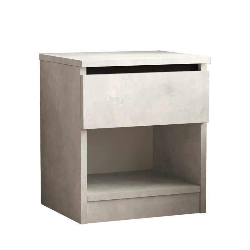 Table de chevet 1 tiroir Eufrasia, gris