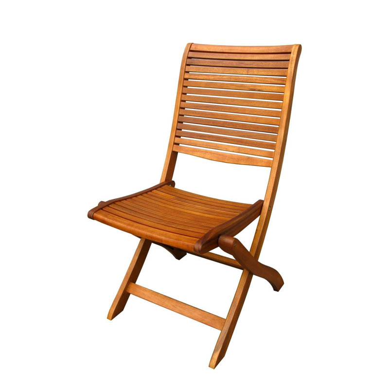 Tamoa Solid Wood Patio Folding Chair Folding Chair