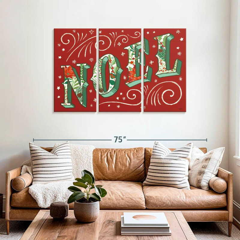Lelend Festive Holiday Joy IV, 36" H x 57" W