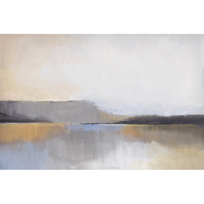 Gray Dunes V - Wrapped Canvas Painting, 20cm H x 30cm W x 3.81cm D