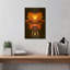 «Wendigo» par Michael Stewart, art mural en métal doré, 12 po x 16 po-1221494346