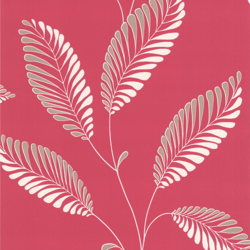 Rouleau de papier peint moderne 33 pi x 20,5 po Siilata Trail, Rose