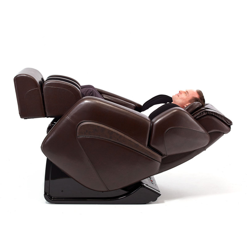 Inner Balance Wellness Jin SL Track Heated Deluxe Zero Gravity Massage Chair, Espresso Faux Leather