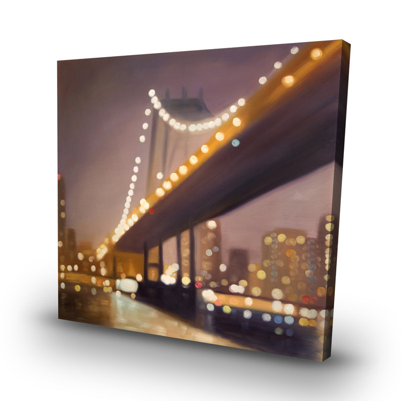 New-york at night - 32"x32" art on canvas