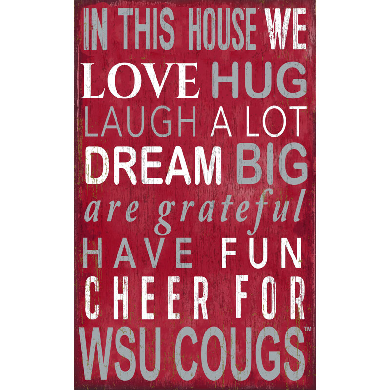 Décoration murale dans ce panneau maison NCAA, Cougars de Washington State